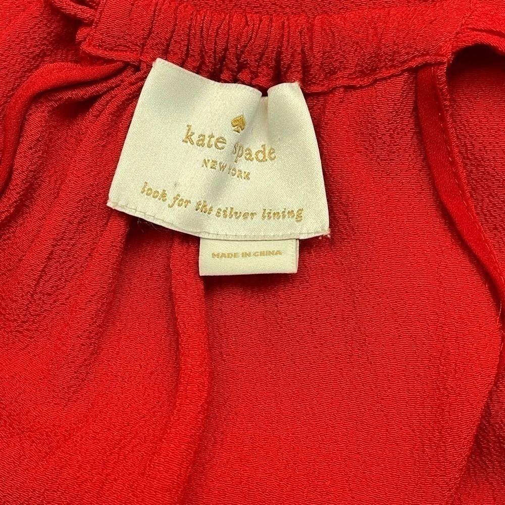 Kate Spade ♠️ Fluid Crepe Tie Back Dress Size Small
